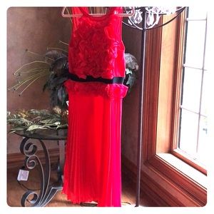 Gorgeous salmon pleated dress BCBGMax Azria